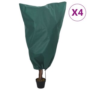 vidaXL Housses de protection pour plantes avec cordon de serrage 4 Pièces