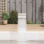 vidaXL Fontaine de piscine 22x60x70 cm acier inoxydable 304