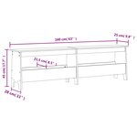 vidaXL Banc d'entrée cire marron 160x28x45 cm bois de pin massif