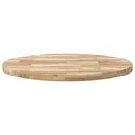 vidaXL Dessus de table rond Ø90x4 cm bois massif d'acacia