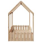 vidaXL Cadre de lit d'enfants forme de maison 90x190cm bois massif pin