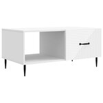 vidaXL Table basse Blanc 90 x 50 x 40 cm Bois d'ingénierie