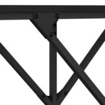 vidaXL Table console Chêne noir 140 x 29 x 75 cm Bois d'ingénierie