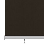 vidaXL Store roulant d'extérieur 100x140 cm Marron PEHD