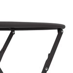 vidaXL Table bistrot Anthracite Ø50x71 cm Acier revêtu de poudre