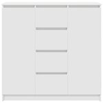 vidaXL Buffet avec tiroirs blanc 100 5x35x98 5 cm bois d'ingénierie