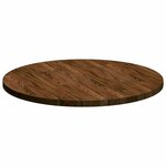 vidaXL Plateau de table Marron foncé Ø 80 x 2 5 cm