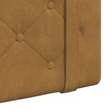 vidaXL Tête de lit suspendue Marron Velours
