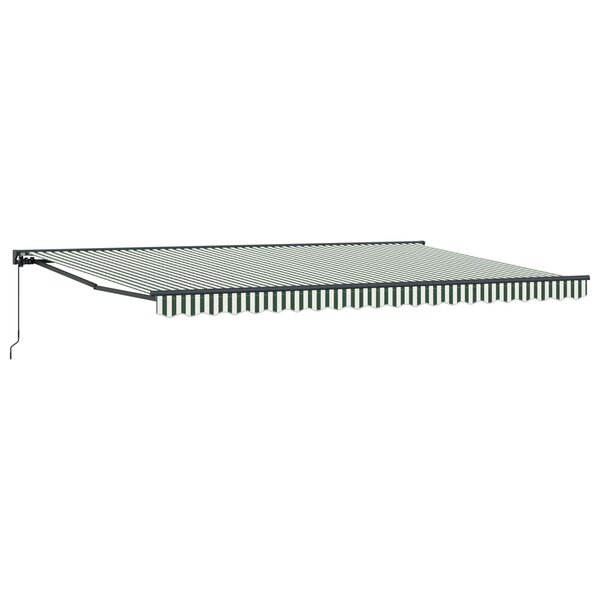 vidaXL Cadre d'auvent Vert et blanc 500 × 300 cm