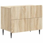vidaXL Cabinet de chevet Chêne Sonoma 62 x 34 5 x 49 5 cm
