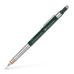 Faber-Castell TK-Fine Vario L Porte-Mine HB 1mm - Avec Gomme - Clip Métallique - Couleur Vert