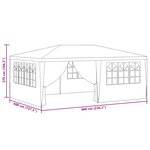vidaXL Tente de réception et parois latérales 4x6 m Blanc 90 g/m²