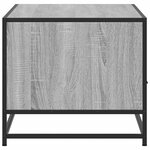 vidaXL Table basse sonoma gris 100x50x45 cm bois d'ingénierie et métal