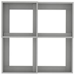 Jardinière vidaXL 80x80x48 cm en acier inoxydable