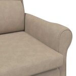 vidaXL fauteuil Taupe 76 x 94 x 102 cm Microfibre
