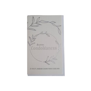 Carte De Voeux -  Sincères Condoléances - A tout Jamais Dans Nos Coeurs