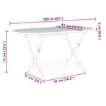 vidaXL Ensemble à manger de jardin 9Pièces bois d'acacia solide textilène