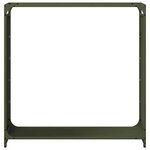vidaXL Portant de bois chauffage vert olive 90x28x90 cm
