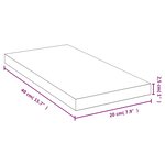 vidaXL Étagère murale 40x20x2 5 cm bambou