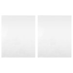 vidaXL Films de miroir 2 Pièces auto-adhésive 60x200 cm PET