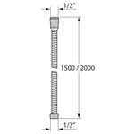 Tiger Flexible de douche Excellencehose 150 cm Inox brossé