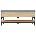 vidaXL Banc à chaussures chêne sonoma 102x42x45 cm bois d'ingénierie