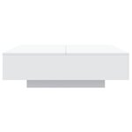 vidaXL Table basse blanc 100x100x31 cm bois d'ingénierie