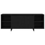 Meuble TV vidaXL - Chêne noir - 120x30x40 5 cm - Fabriqué en bois d'ingénierie