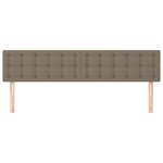 vidaXL Têtes de lit 2 Pièces Taupe 100x5x78/88 cm Tissu