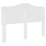 vidaXL Tête de lit Blanc Brillant 140 cm Bois d'ingénierie