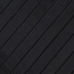 vidaXL Tapis rectangulaire noir 70x100 cm bambou