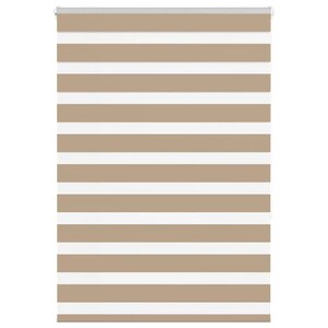 vidaXL Store zèbre marron sable largeur du tissu 90 9 cm polyester