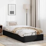 vidaXL Cadre de lit ottoman sans matelas noir 80x200 cm similicuir