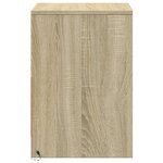 vidaXL Armoire de chevet avec lumières LED chêne sonoma