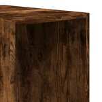 vidaXL Garde-robe chêne fumé 30x50x200 cm bois d'ingénierie