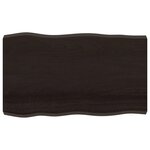 vidaXL Dessus de table bois massif traité bordure assortie