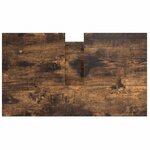 vidaXL Meuble de salle de bain lavabo tiroirs chêne fumé 60x34 5x60 cm