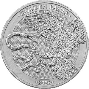 Monnaie GOLDEN EAGLE 1/2 Oz Argent Malta 2026 (PRÉCOMMANDE)