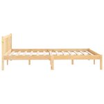 vidaXL Cadre de lit sans matelas bois massif 120x200 cm