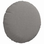 vidaXL Coussins de siège 2 Pièces Taupe Ø30 x 13 cm tissu