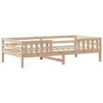 vidaXL Cadre de lit avec toit sans matelas 100x200 cm