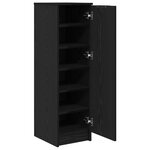 vidaXL Meuble à chaussures avec étagère Chêne noir 29.5 x 35 x 101 cm