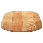 vidaXL Dessus de table 120x60x2 cm bois de chêne massif ovale