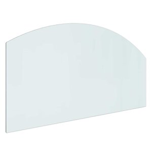 vidaXL Plaque en verre de cheminée Transparent 100 x 50 cm Verre