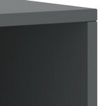 vidaXL Tables de chevet 2 Pièces Gris foncé 35x30x40cm Bois de pin massif