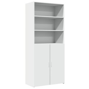 vidaXL Buffet haut blanc 80x42 5x185 cm bois d'ingénierie