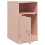 vidaXL Tables de chevet 2 Pièces rose 34 5x39x62 cm acier