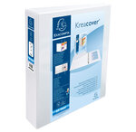 10 Classeurs personnalisable rigide 2 poches KreaCover® 4 anneaux en D 40mm A4 maxi  blanc EXACOMPTA
