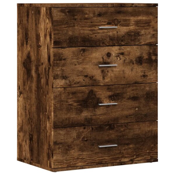 vidaXL Buffet chêne fumé 60x39x80 cm bois d'ingénierie