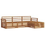 vidaXL Ensemble de canapés d'extérieur Naturel 254 x 162 5 x 73 cm